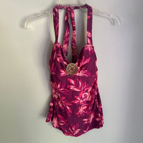 Jacqlyn Smith Tankini Swim Top, Magenta/Pink, size Women’s 8 - Picture 1 of 6
